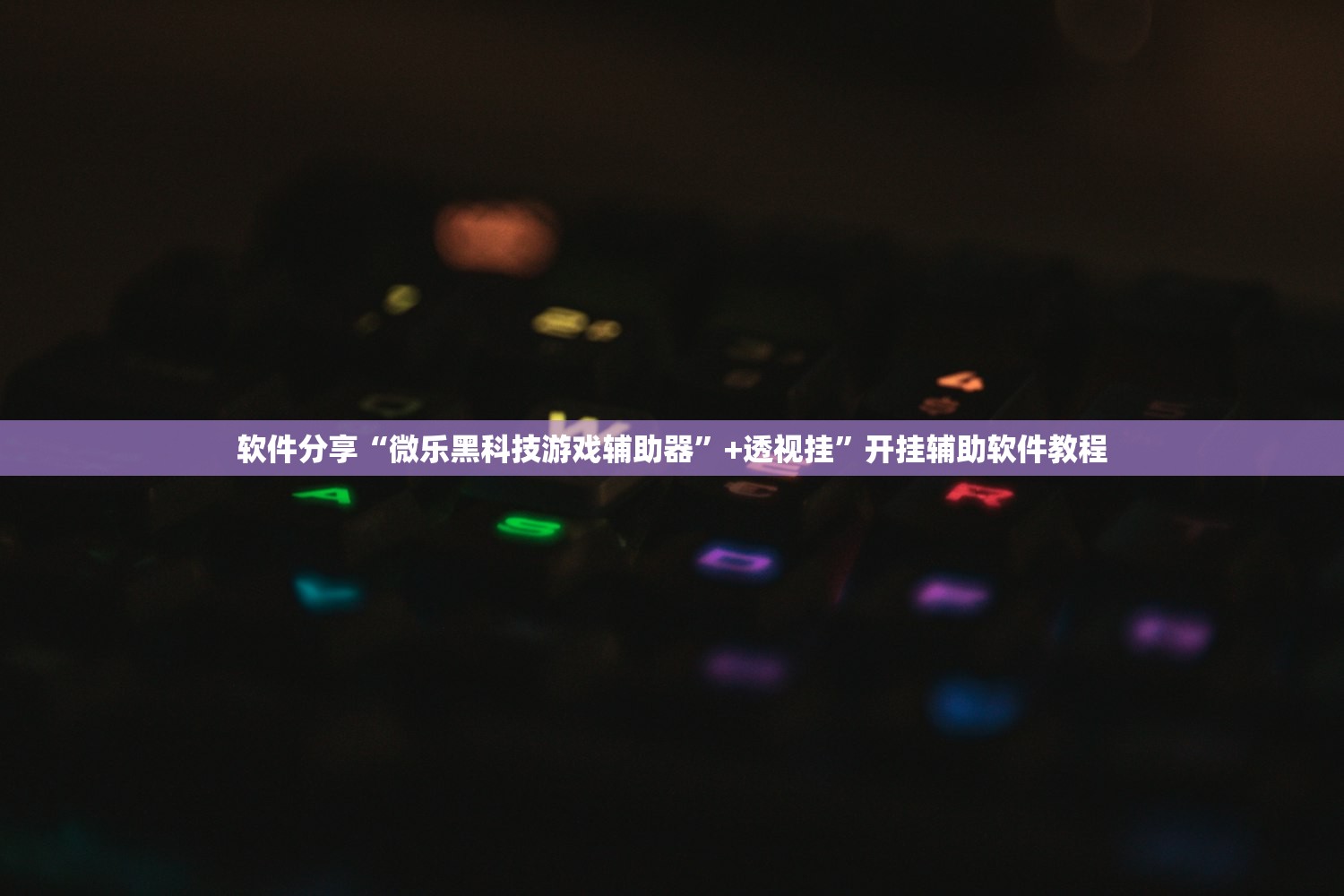 软件分享“微乐黑科技游戏辅助器	”+透视挂”开挂辅助软件教程